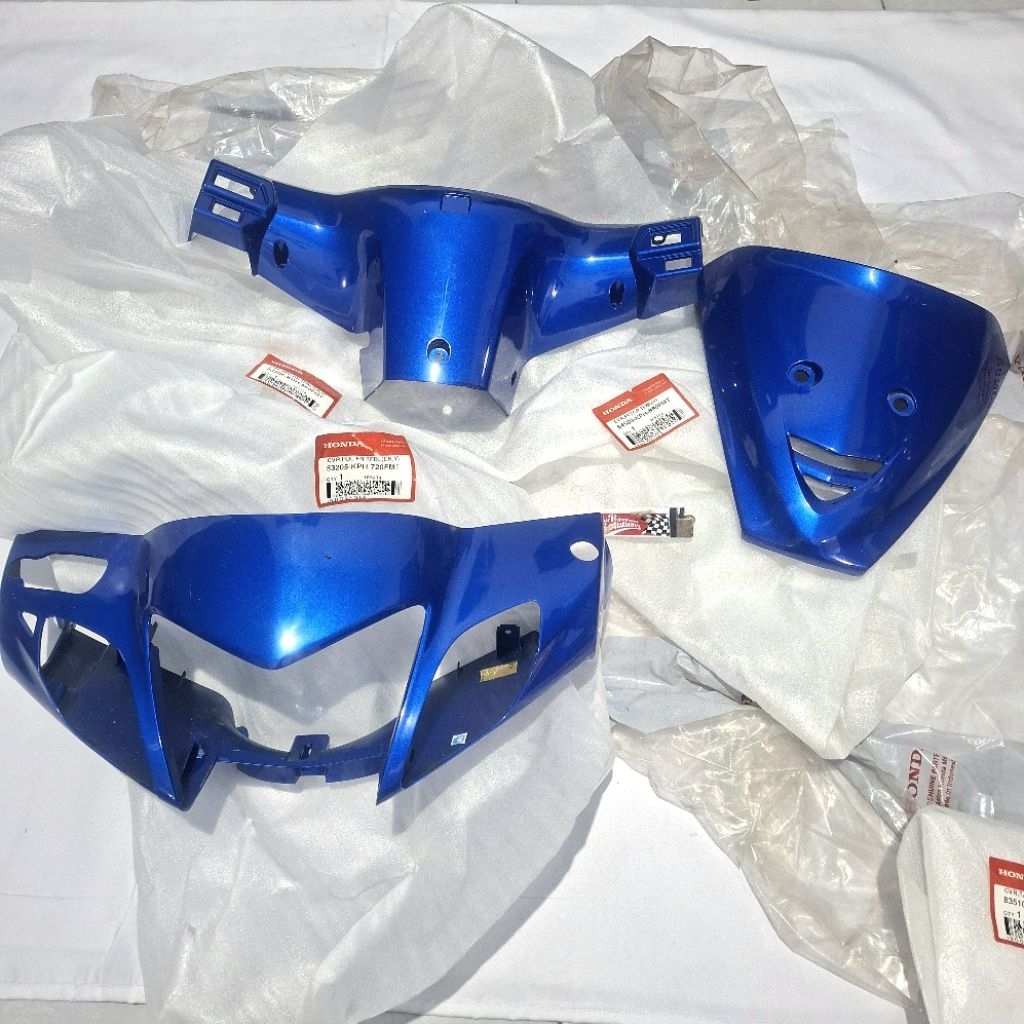 batok depan belakang panel dada HONDA KARISMA X BIRU NOS ORIGINAL
