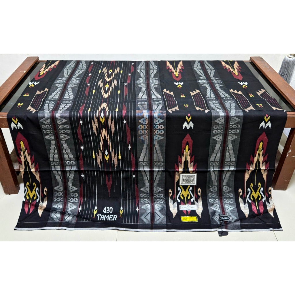 (TERLARIS) Sarung Tenun Tradisional Tamer 420 Exclusive Motif SGE SGF Full Sutra Lembut Mewah