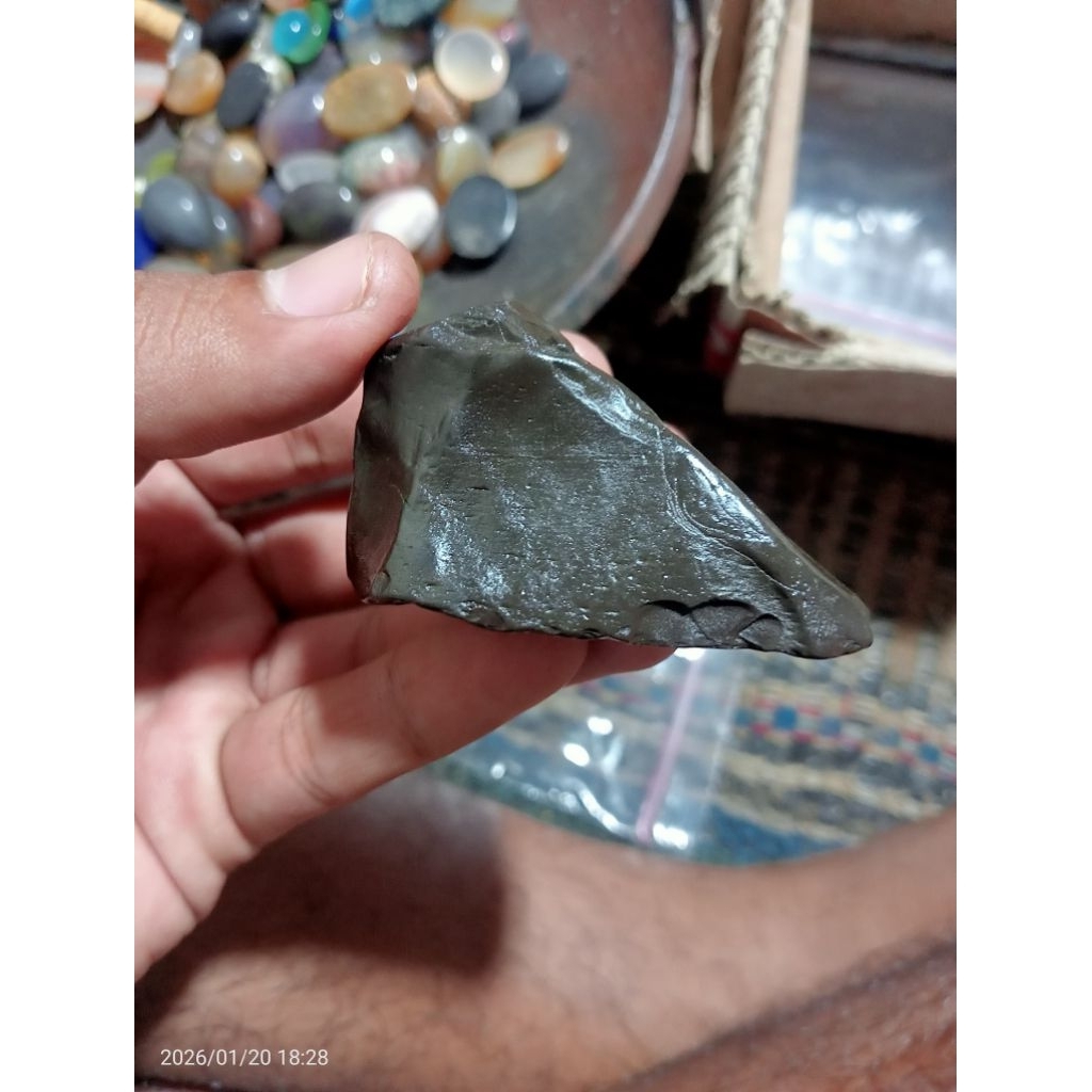 pecahan batu meteor petir asli (batu bledek) langkah terbatas