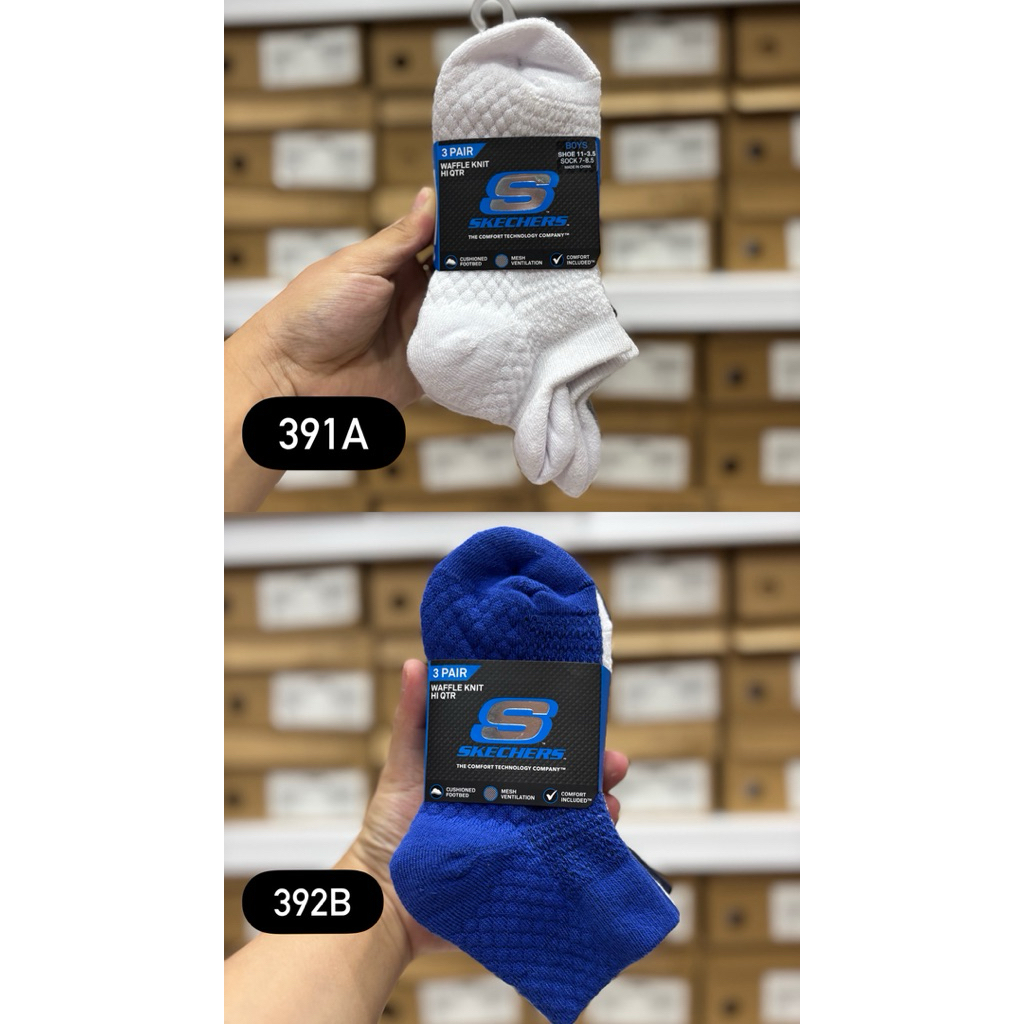 KAOS KAKI ANAK BOYS SKECHERS ORIGINAL ANTI BACTERIAL 391A 392B 100% ORIGINAL