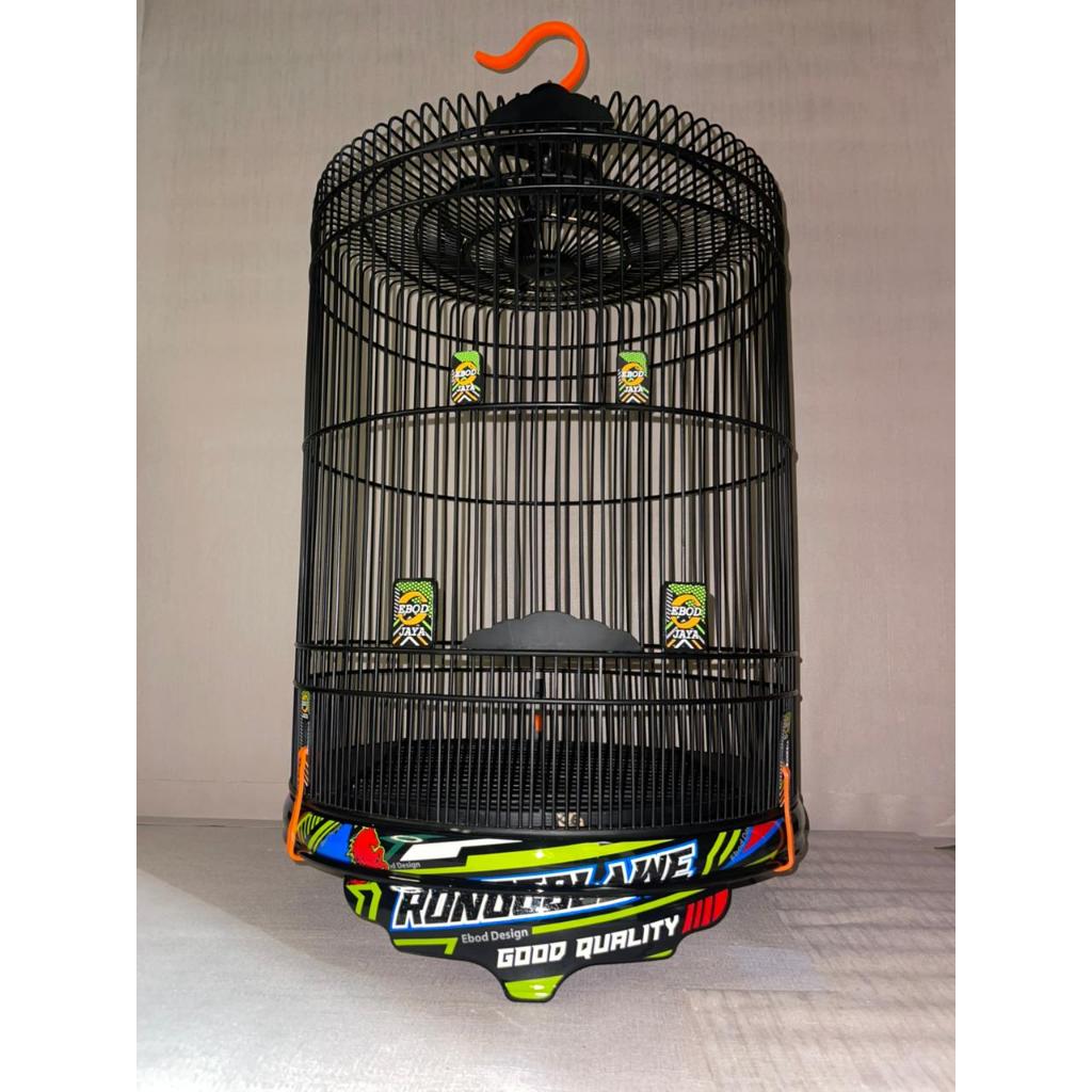 sangkar murai ebod decal no 2 komplit krodong cangkir tangkringan