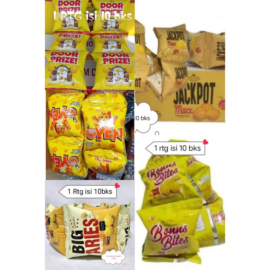 Corn Ball Snack Berhadiah Jackpot Big Ohayo Big Aries GO Prime isi 10 bungkus