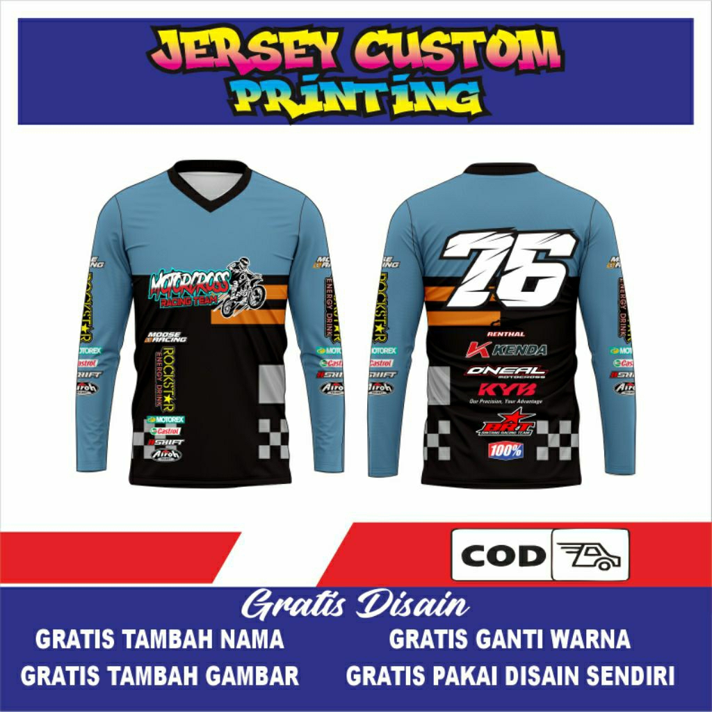 jersey motocross jersey trail custom