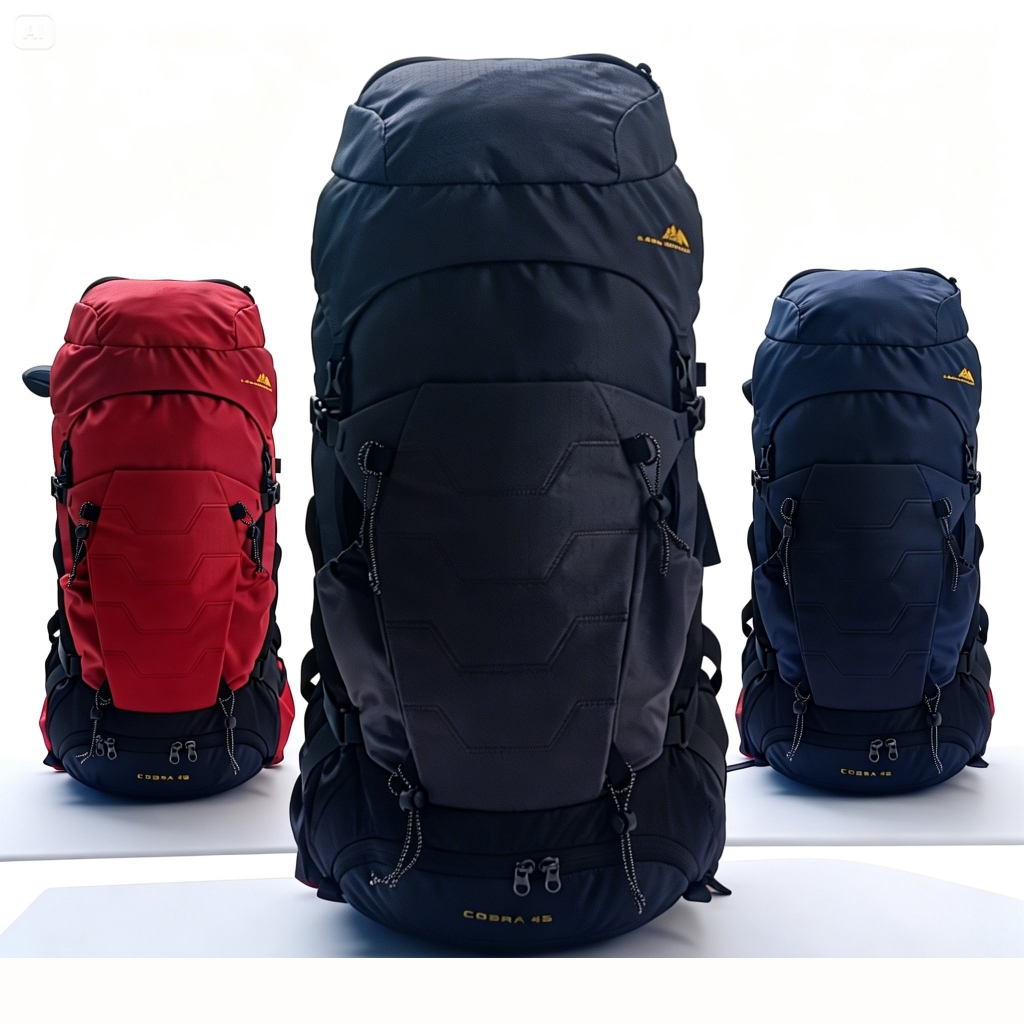 Tas Gunung / Tas Carrier LEAFHOPPER COBRA 45L Carrier Pria/Wanita free rain cover