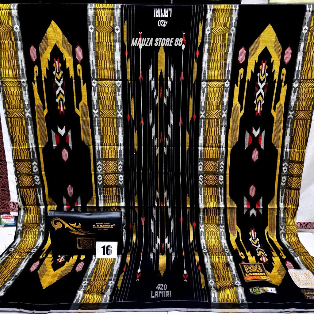 MAUZA STORE 88 - Sarung Lamiri SGE Baru Full Songket Dobel 420 Sutra
