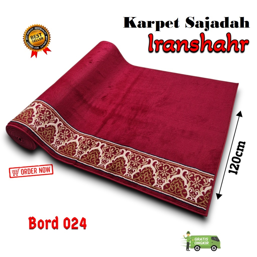 Karpet Sajadah IRANSHAHR Meteran / Sajadah Masjid Lebar 120 cm