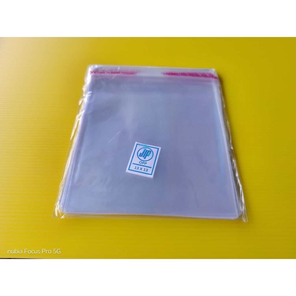 Isi 100 Pcs Opp Roti Kantong Plastik Opp Lem Kemasan Roti Donat Uk 13x13