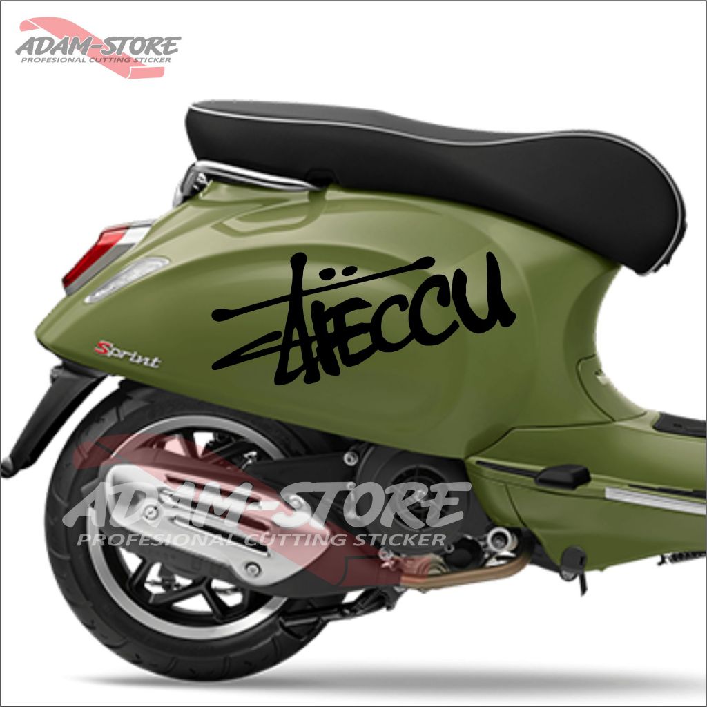 Stiker Steccu Sticker Motor Vespa Matic Stiker Vespa Sprint Sticker Vespa Piaggio - VS45