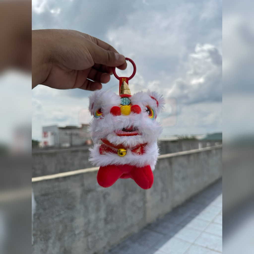 BAG CHARM BONEKA BARONGSAI MINI / boenka barongsai mini || Gantungan Tas boneka barongsai mini  / Ga