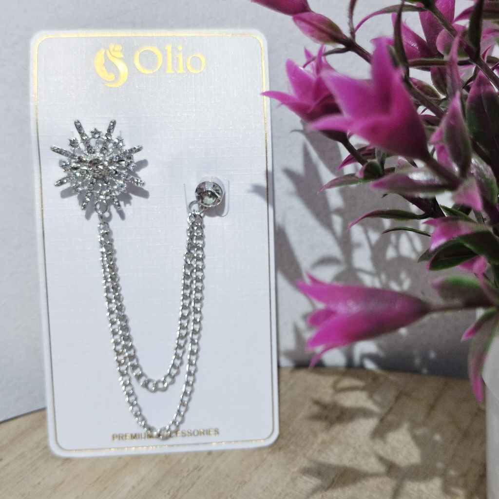 Bros Pin Rantai Melayu Bros Rantai Pin Kebaya Mata Bros RC Pin jas pria Bros rantai Pin Jas Elegan