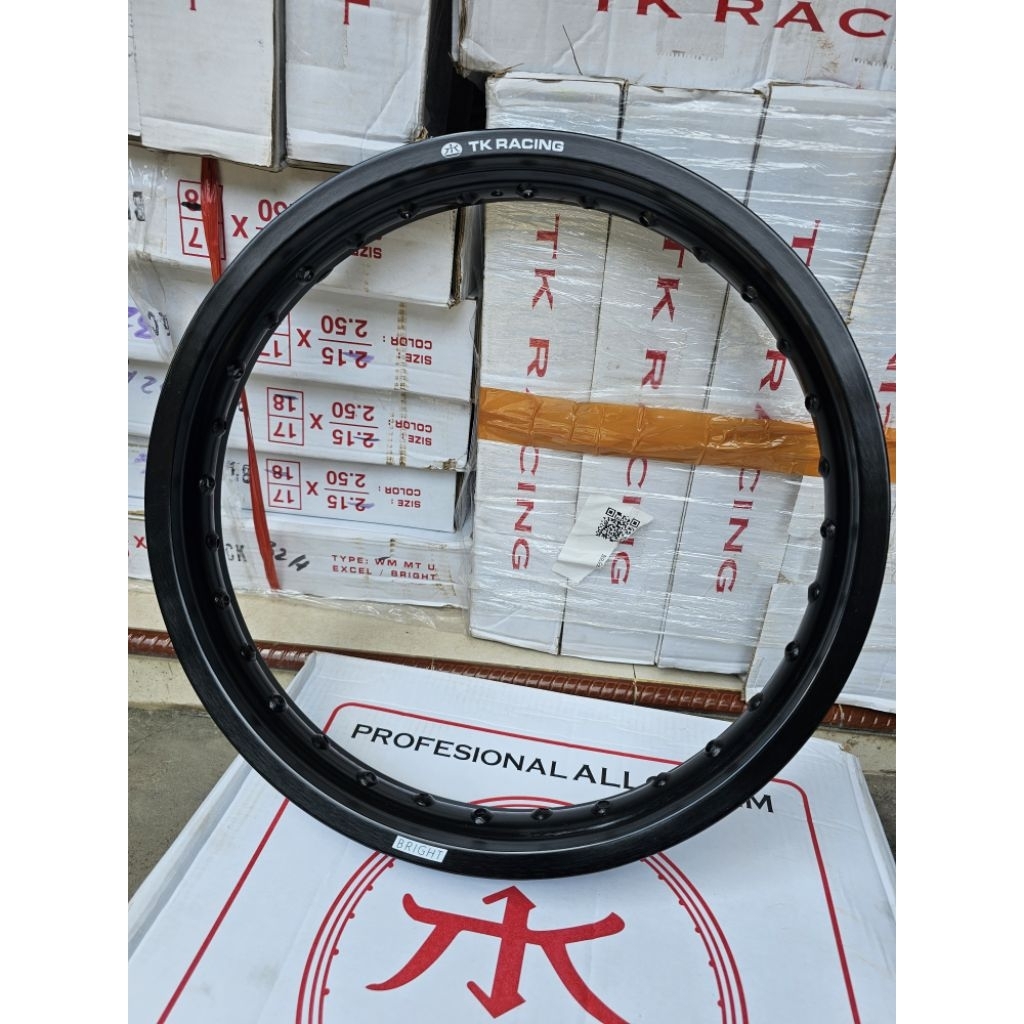 PELEK TK RACING ALOY RING 18 lebar 215 HOLE 32 (khusus CRF belakang / diablo)