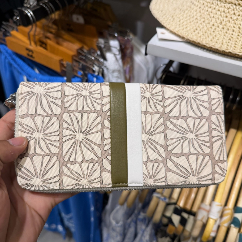 Dompet Wanita Billabong Original Zip Around Gravel New