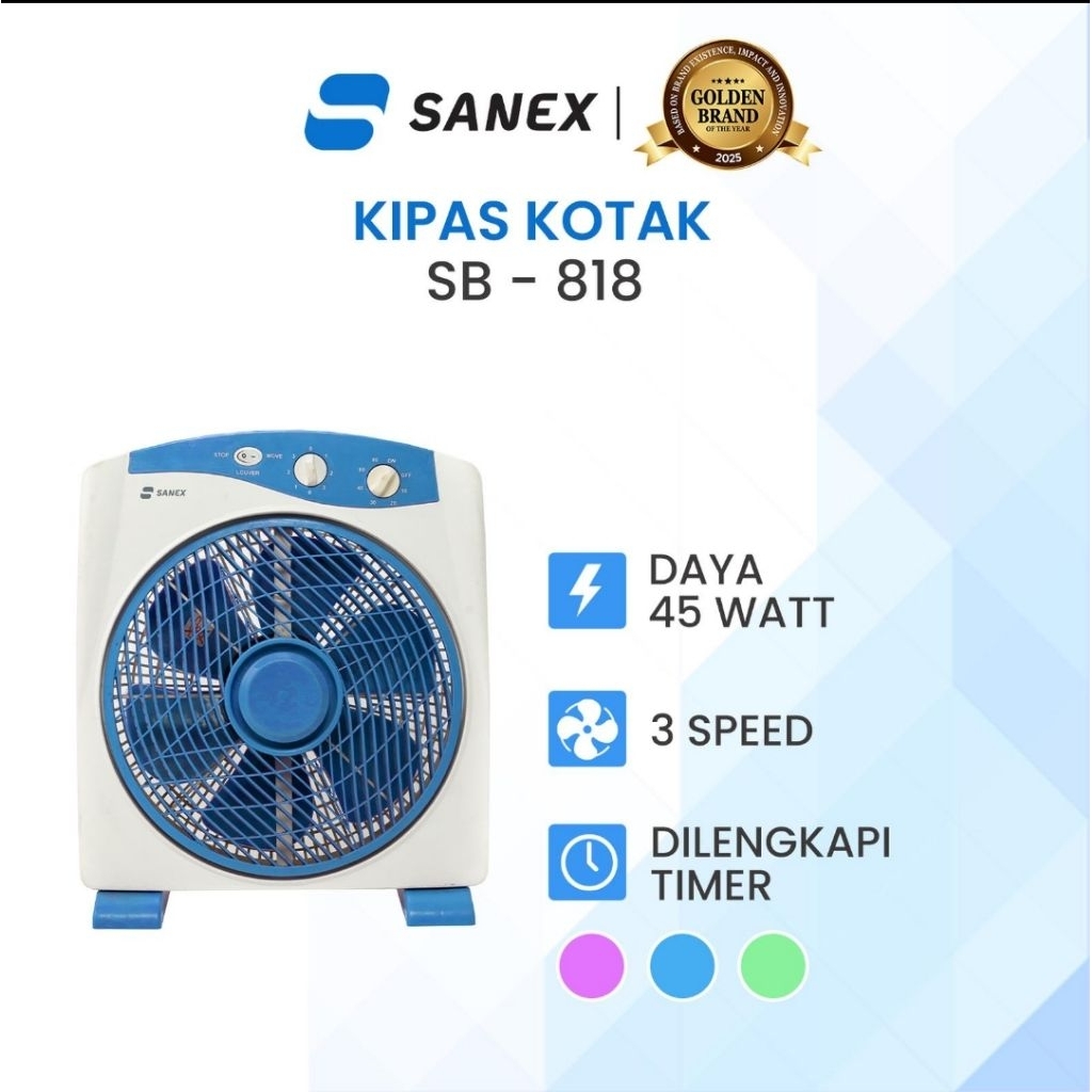 SANEX KIPAS ANGIN KOTAK SANEX SB-818 12"