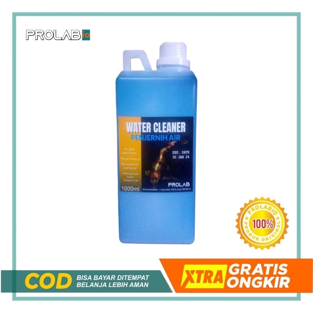 Penjernih air aquarium prolabio/penjernih aquarium/penjernih air kolam/penjernih air 1 liter
