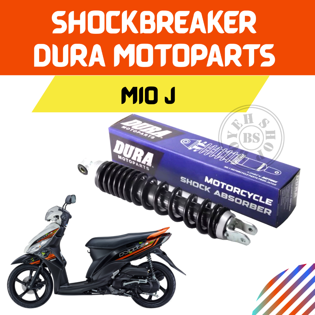 Shockbreaker Mio J Single Shock Belakang DURA By DAYTONA Black 5453