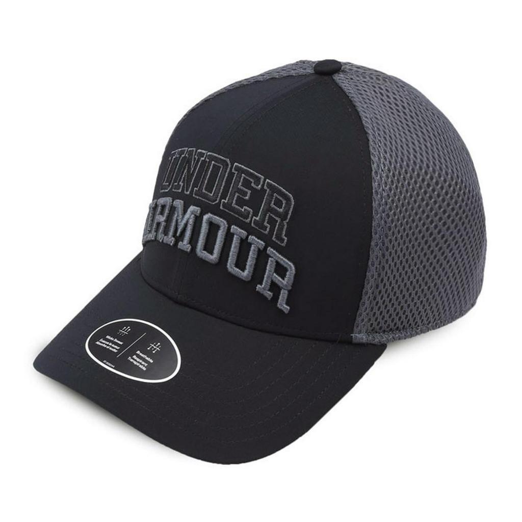 Topi UA Sportstyle Mesh Trucker Cap Black Pitch Gray ORIGINAL