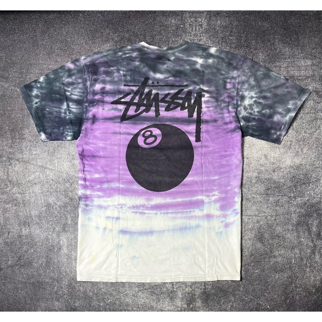 Kaos stussy 8ball tie dye