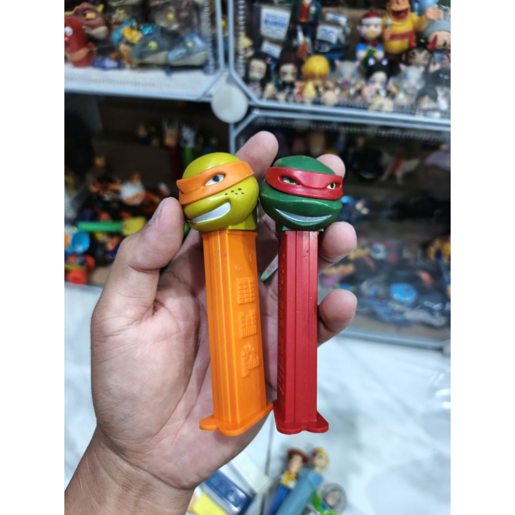 set figure pez tmnt michaelangelo & raphael