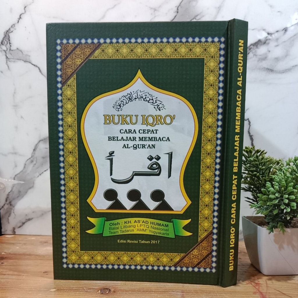 Buku IQRO IQRO' Lengkap 1,2,3,4,5,6 Hard Cover Lux jilid jahit kuat Besar A5 ORIGINAL ASLI