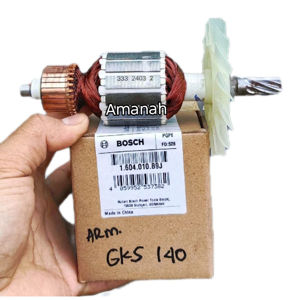 Angker armature bosch gks 140 for mesin serkel circular saw 7 inch