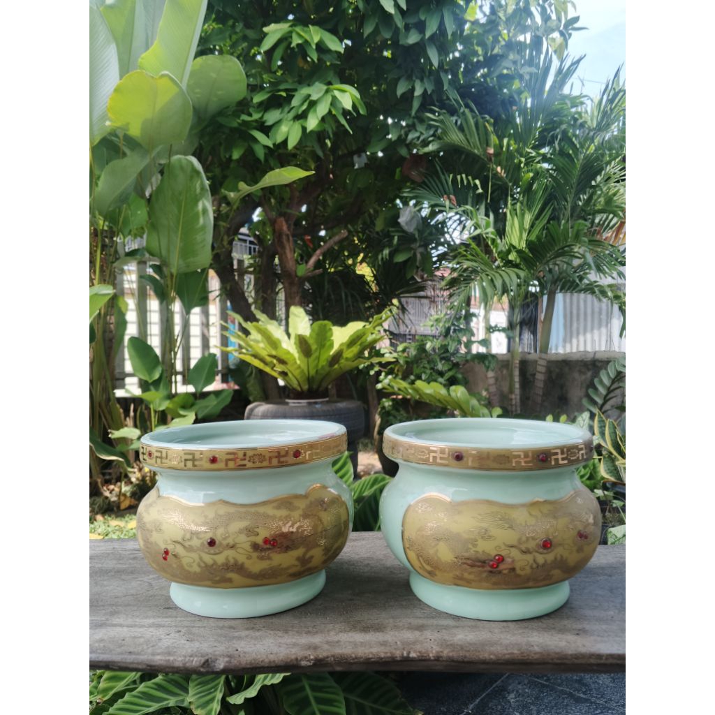 Guci Naga Keramik Made in Taiwan