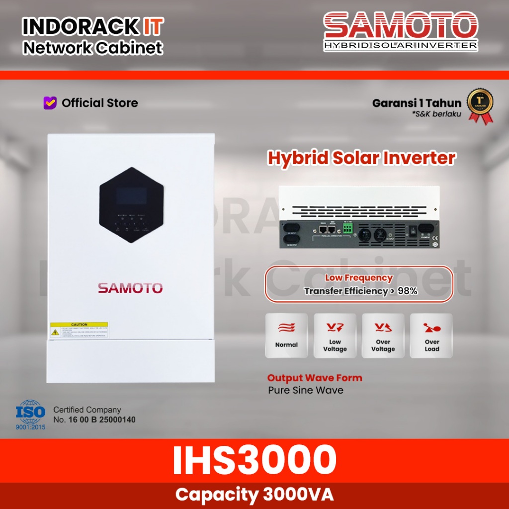 Samoto INVERTER Hybrid IHS3000/3000Watt - Hybrid Inverter Solar Panel Surya Samoto
