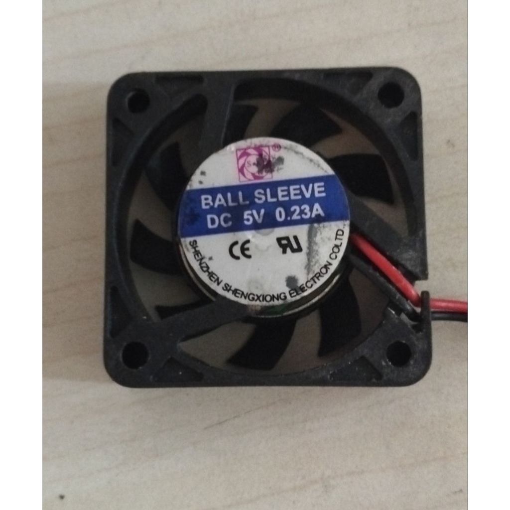 KIPAS FAN 2PIN 4X4 5V 0.23A T 1CM BEKAS