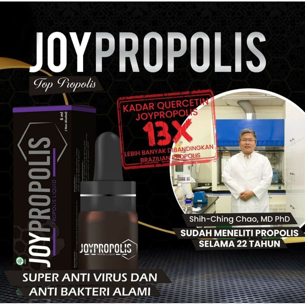 joypropolis propolis 100% asli 13x brazilian propolis