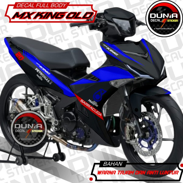 Decal Sticker Yamaha MX King 150 Petronas Biru Decal Jupiter Mx King Old Stiker full body Yamaha Mx 
