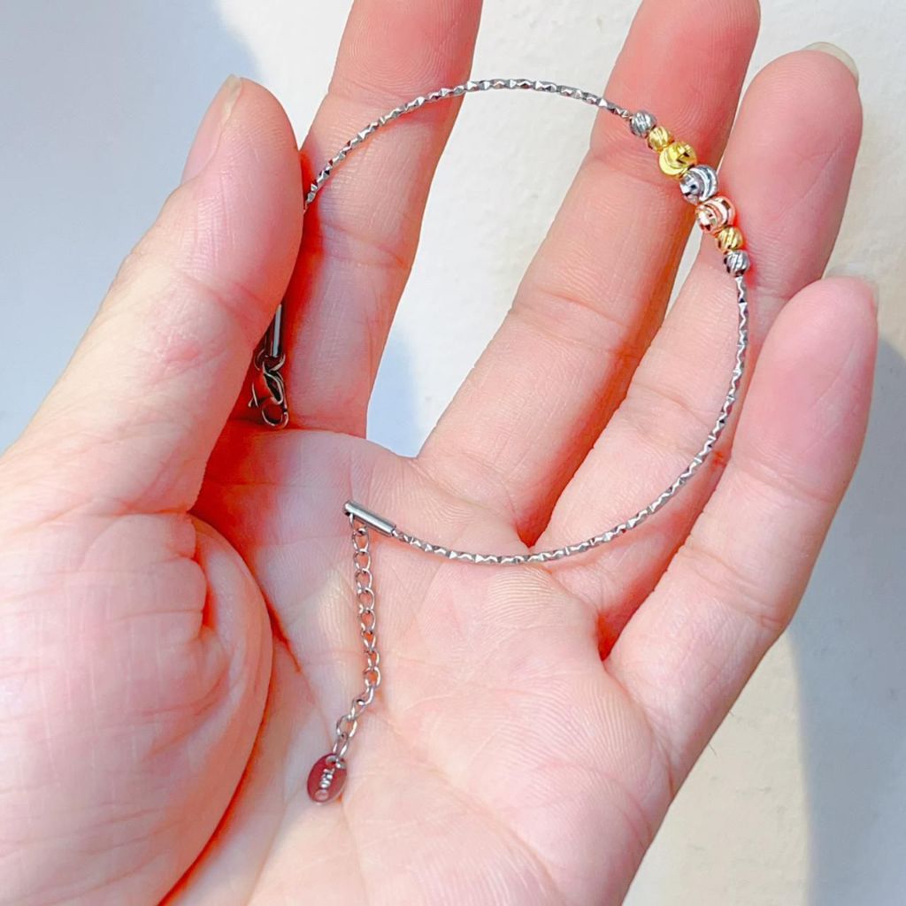 Lobster 750 - Gelang Bangle Choker Titanium / Gelang Wanita Titanium / Gelang Anti Karat / Gelang Fa