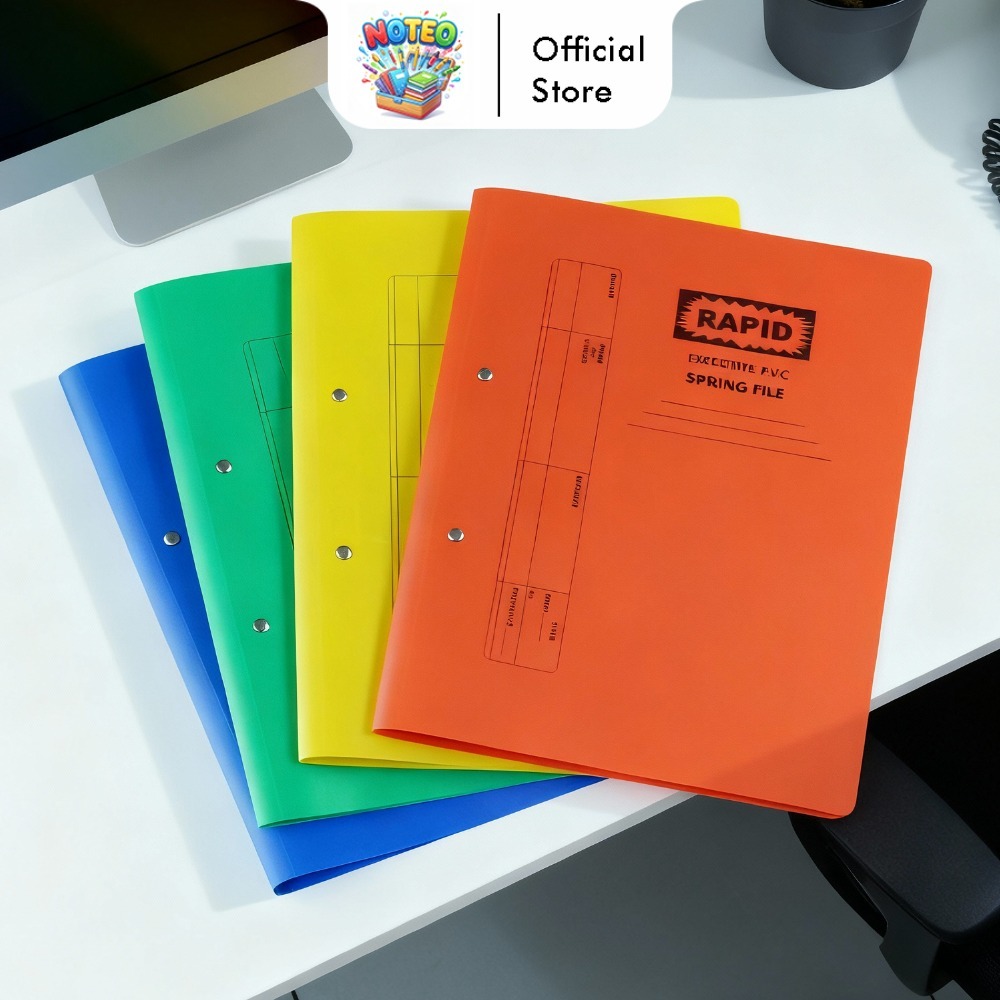 Map File Spring Folder A4 Warna Warni Tebal - Double Penjepit Besi WJJ-050601