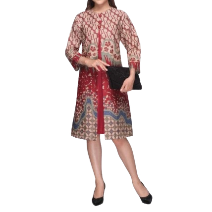 TUNIK BATIK MODERN BAJU MUSLIM JUMBO TUNIK BIGSIZE