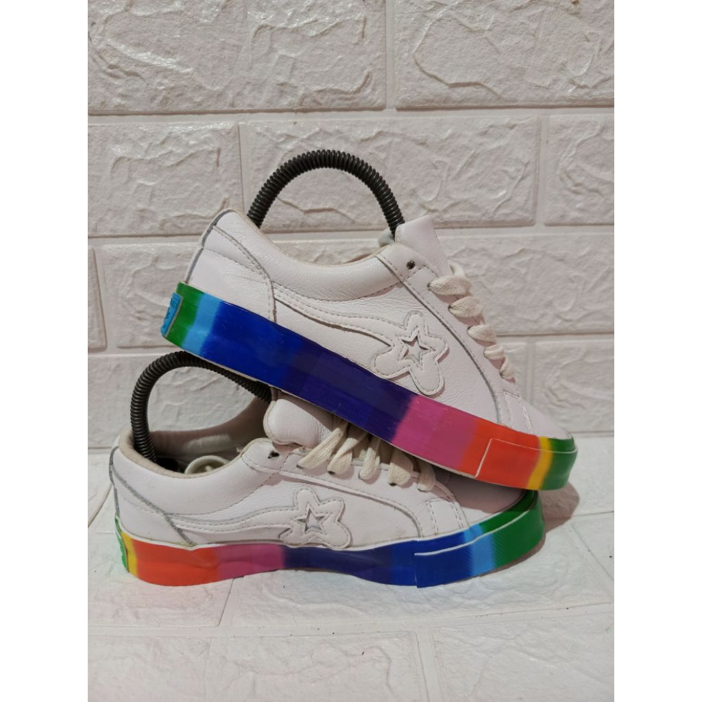 Sepatu Sneakers ¢*nverse one star ox X golf le fleur rainbow size - 36,5 fit to 37
