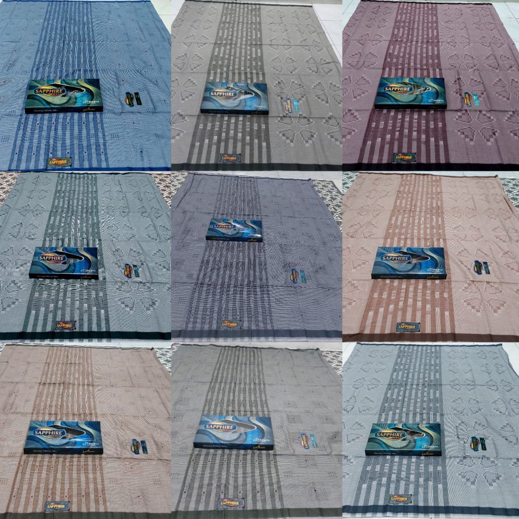 SARUNG SAPPHIRE MOTIF TETRIS,GRANADA,MOZAIK TERBARU