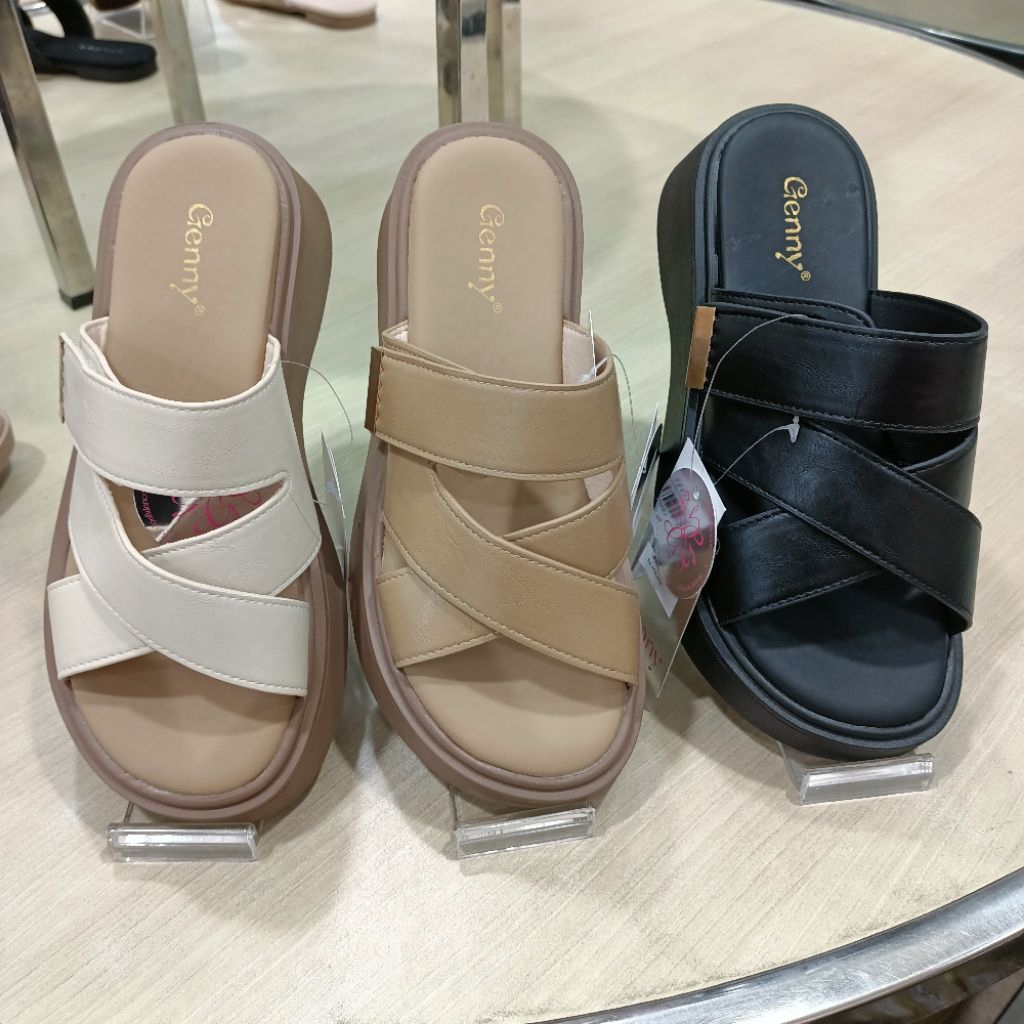 sandal wanita wedges 5cm GENNY original