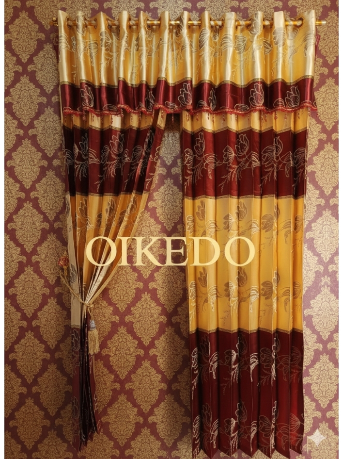 Gorden Jodha Smokring Model Poni Pisah Gorden Prada Gorden Jendela dan Pintu Gorden Ruang Tamu Korde