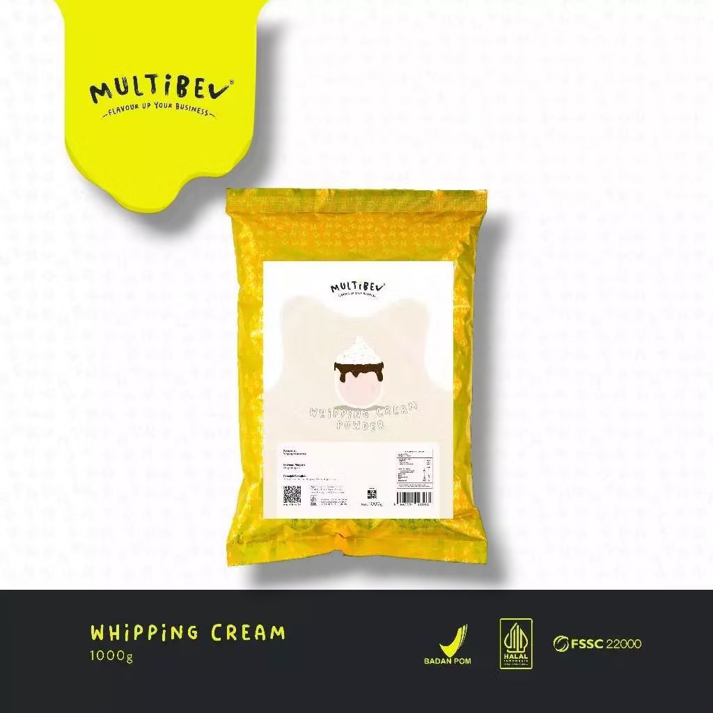 Multibev - whipping cream powder 1kg - bubuk topping whipping cream