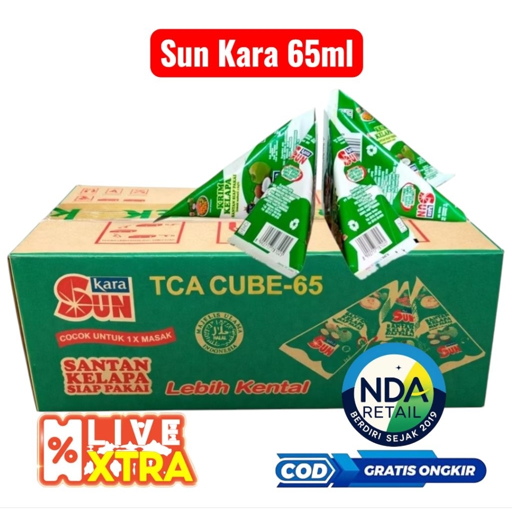 ( 1 DUS / 36 pcs ) Sun Kara 65ml / Sun Kara Santan Kelapa 65ml x 36pcs per DUS