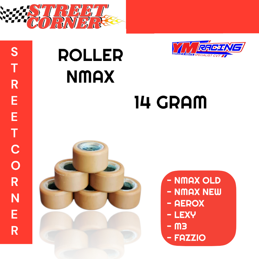 ROLLER NMAX 14 GRAM 2DP 1 SET ISI 6 BUTIR / ROLLER RACING SET AEROX 14 G | ROLLER LEXI 14G ( ROLLER 