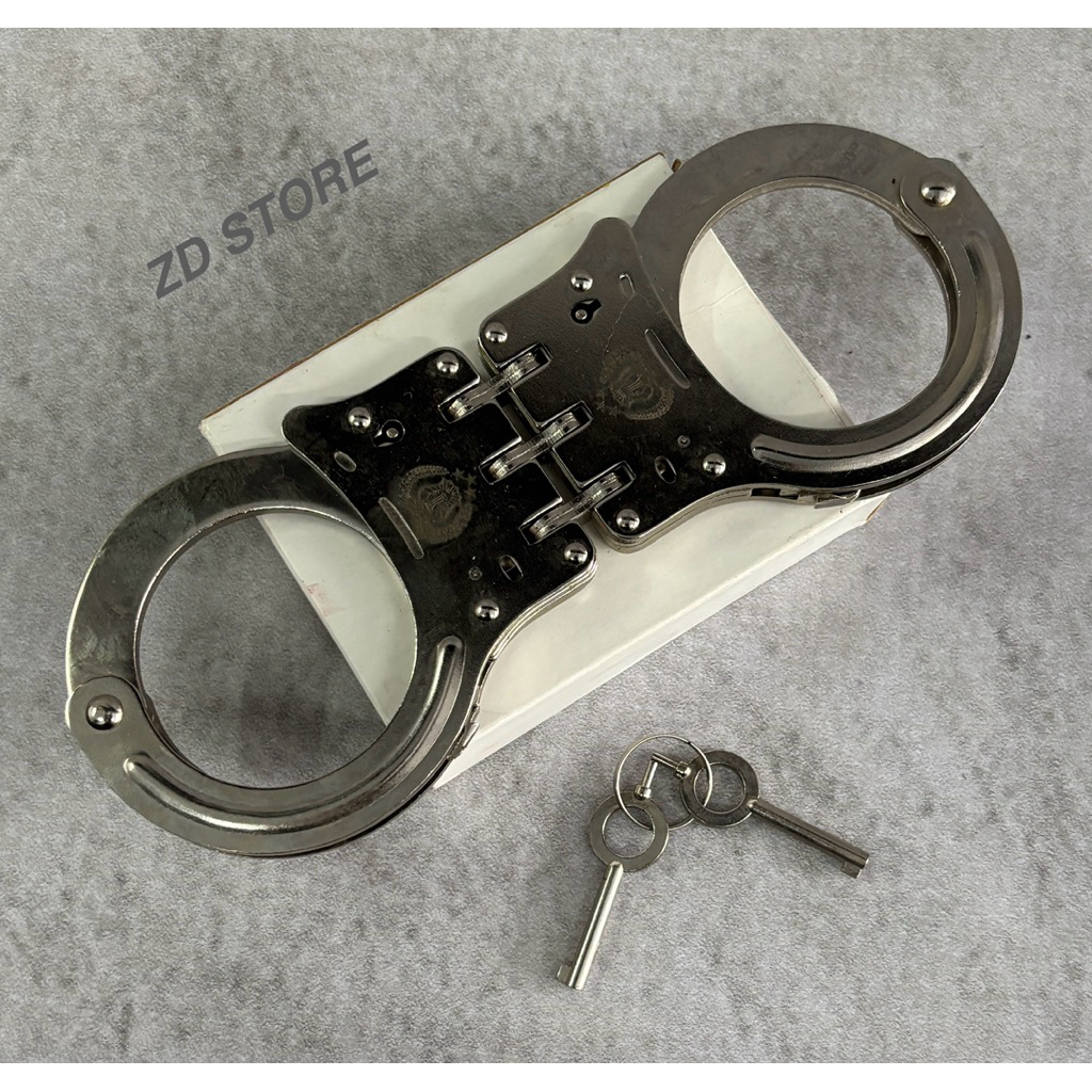 Borgol Tangan Besi Jatah POLRI /Borgol Besi Tebal/Borgol Tangan Kepiting