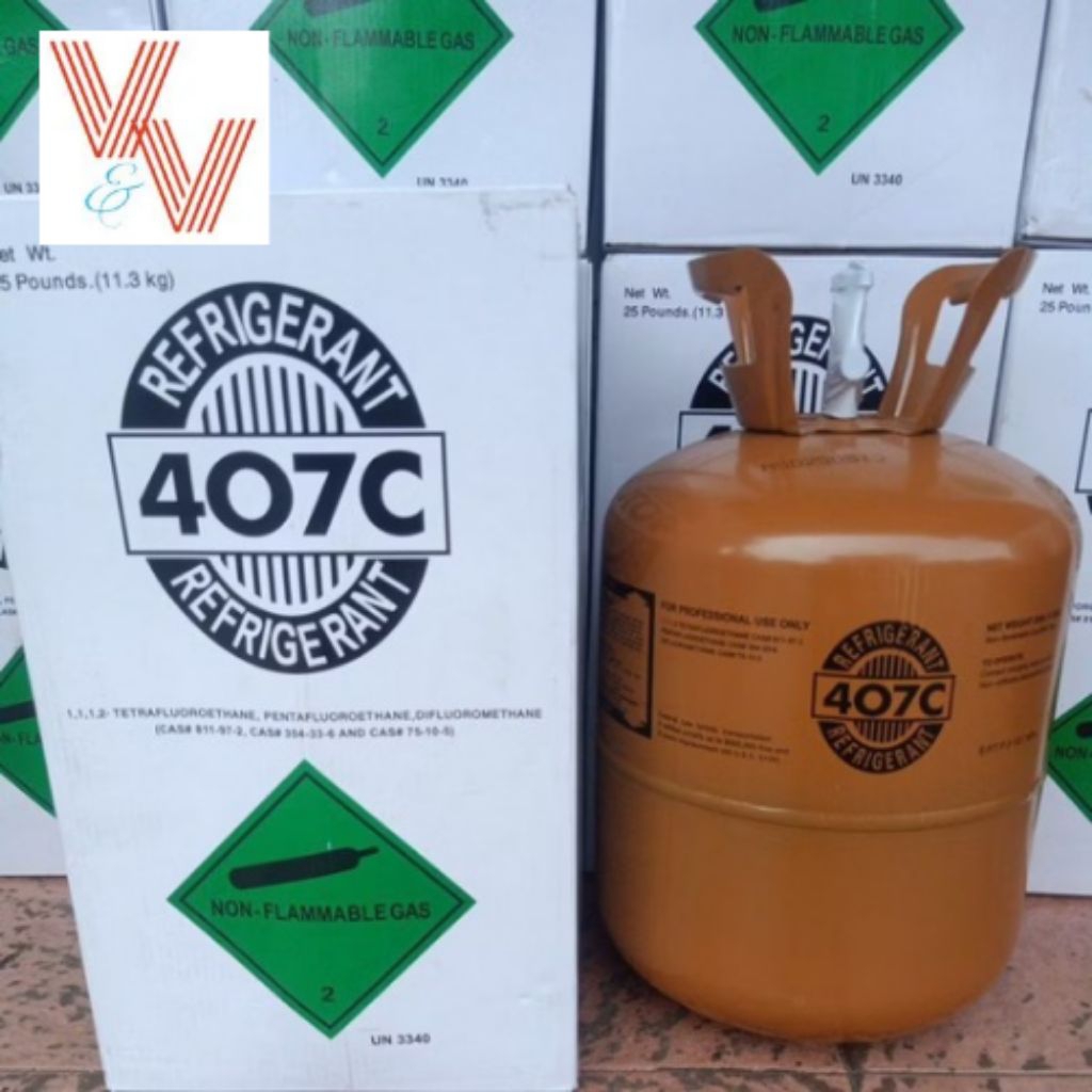 refrigerant R407C/R 407/R407 ,isi 11,3 kg segel pabrik