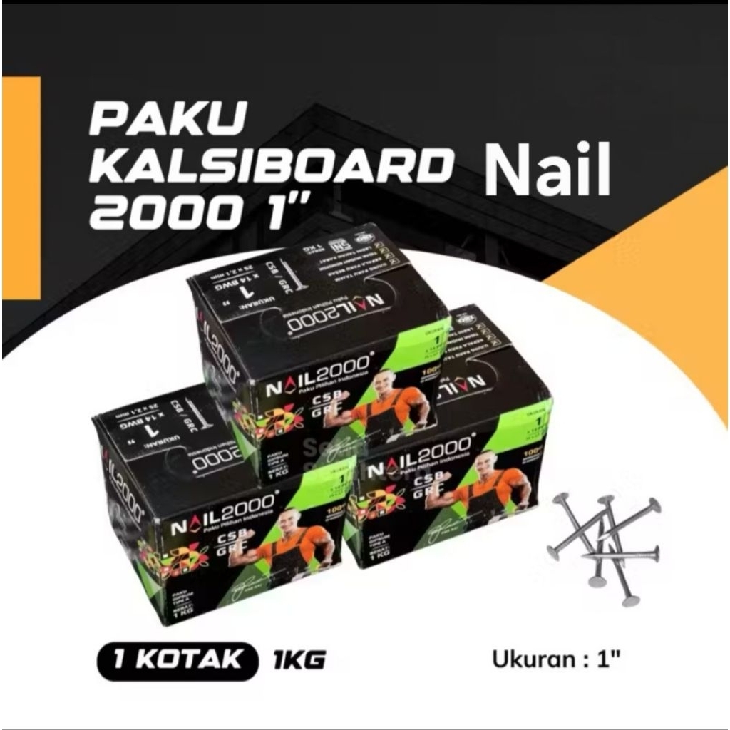 paku kalsiboard nail 2000 1kg