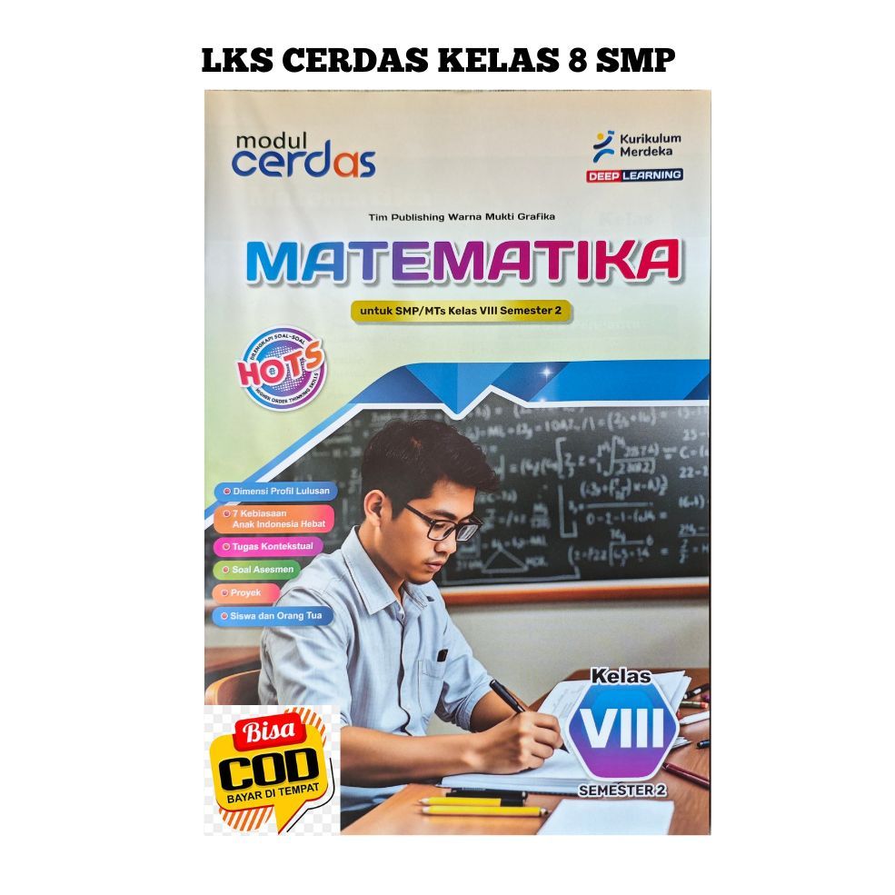 Lks Cerdas Matematika Kelas 8 SMP/MTS Semester 2 Kurmer  Murah 64 Hal