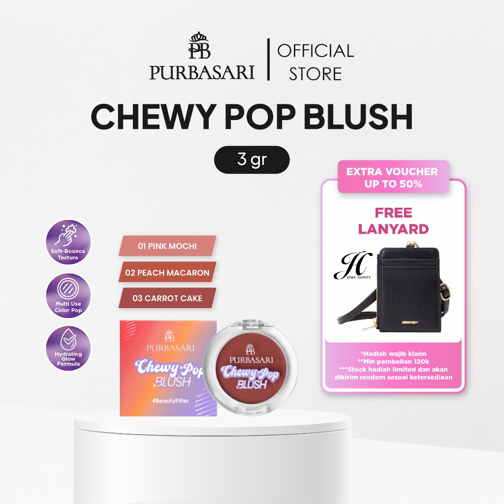 Purbasari Chewy Pop Blush / Cream Blush On Beauty Filter
