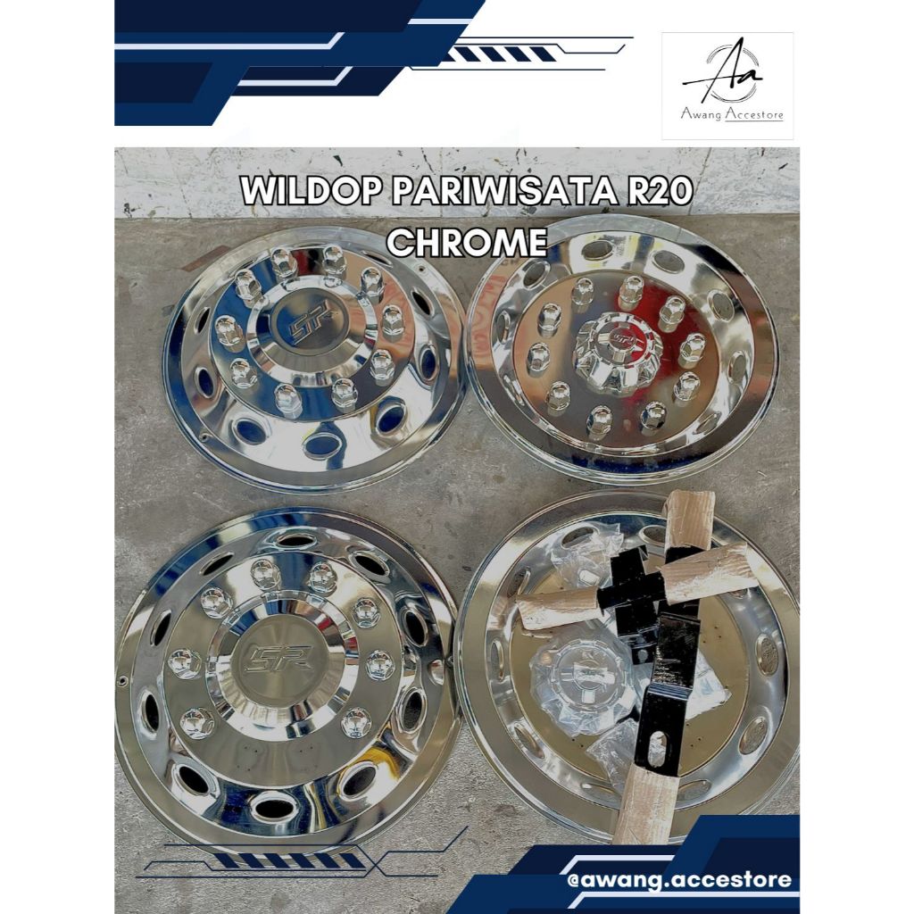 Wildop Truk Ring 20 Fuso Tronton Bigbus chrome wildop pariwisata r20