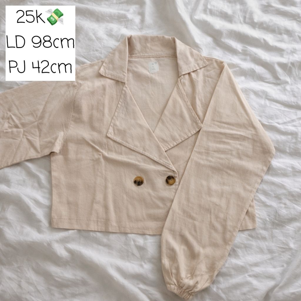 [PRELOVED] Outer Crop Linen