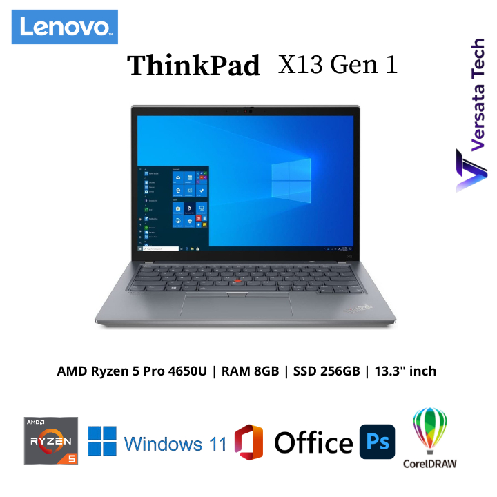 Laptop Lenovo Thinkpad X13 Gen 1 Touch AMD Ryzen 5 Pro 4650U 13 inch Murah Windows 11