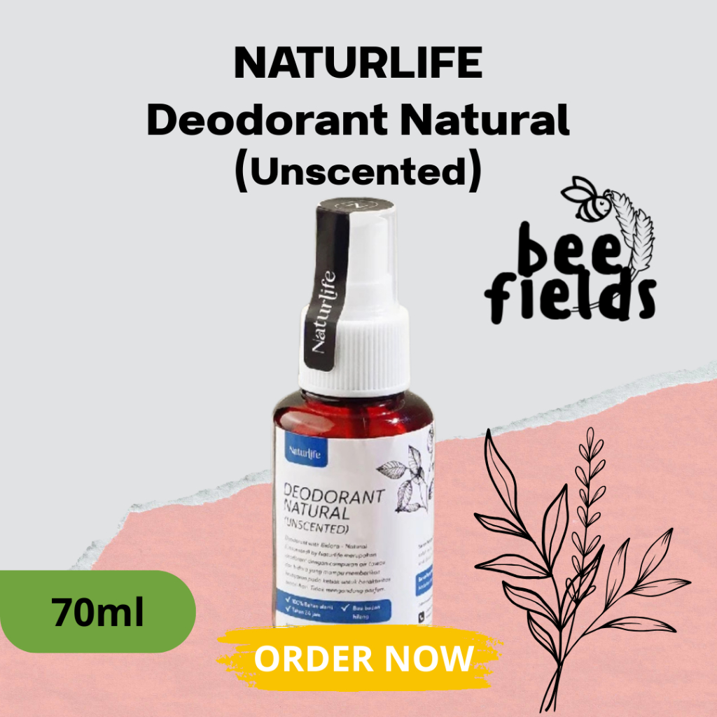 NATURLIFE - Deodorant Tawas Natural Spray | Tawas Spray 70ml | Deodorant Spray Tawas Cair | Deodoran