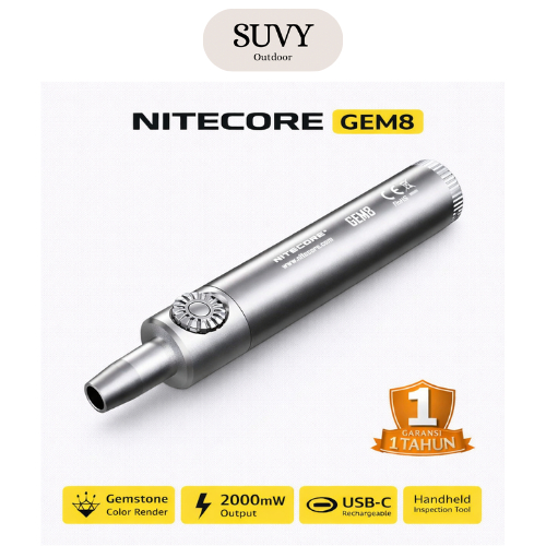 Nitecore GEM8 Senter Indentifikasi Batu Mulia XP-L HI V3 500 Lumens