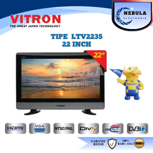 VITRON LED TV 24 INCH LTV 2345 / VITRON DIGITAL TV 22 INCH NEW SERIES